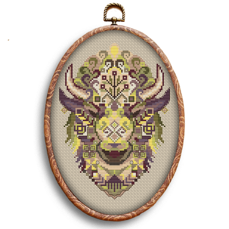 The Moldavian Bison cross stitch pattern PDF