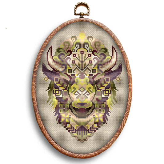 The Moldavian Bison cross stitch pattern PDF