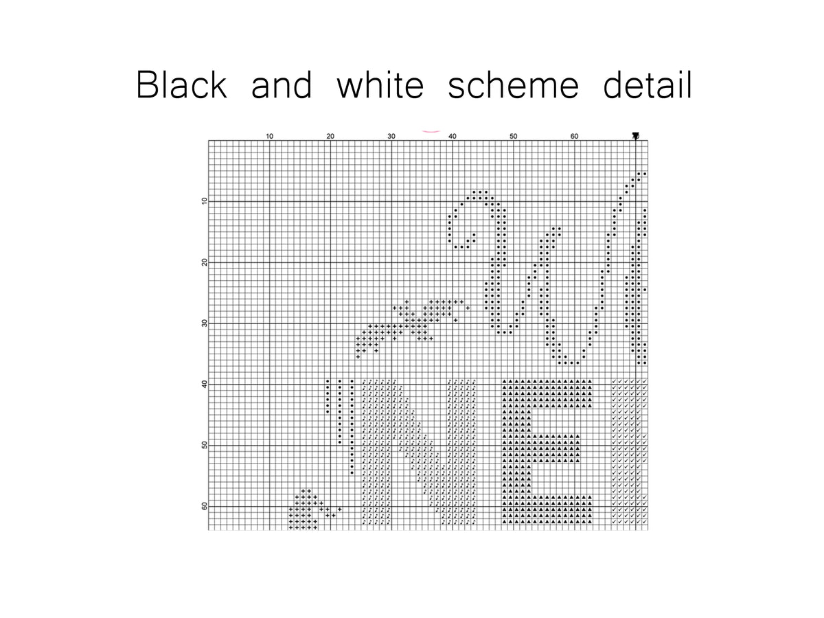 Halloween Witch Quote Cross Stitch Pattern PDF – Funny Halloween Embroidery Design, Modern Spooky Needlework