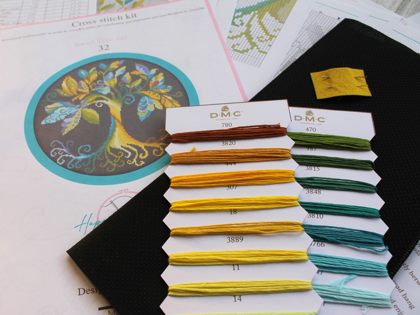 Tree of Life Unique Counted Cross Stitch Kit Set