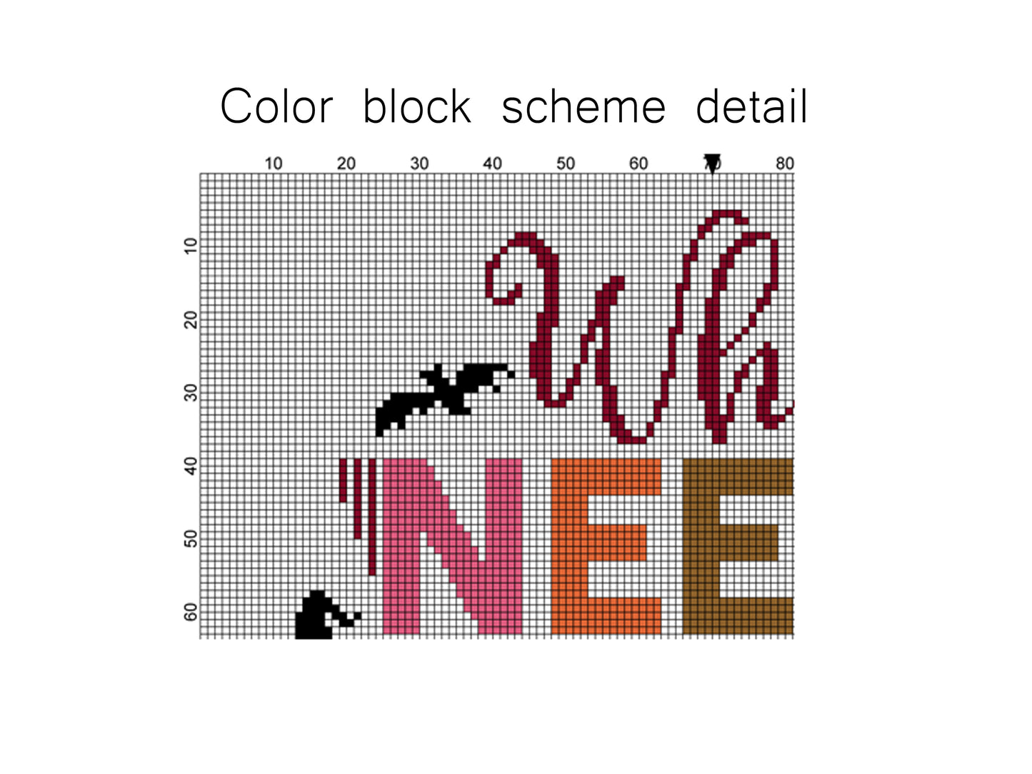 Halloween witch quote cross stitch pattern PDF