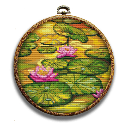 The lake of water lilies cross-stitch kit
