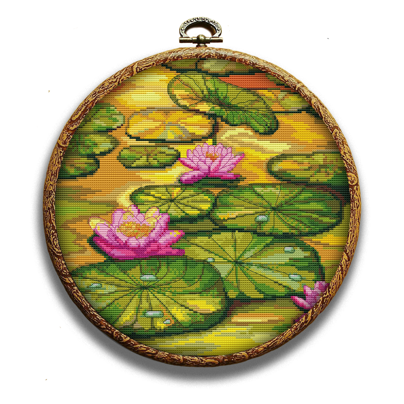 The lake of water lilies cross-stitch pattern by Happy x craft
