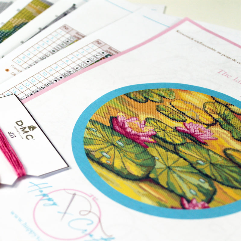 The lake of water lilies cross-stitch kit