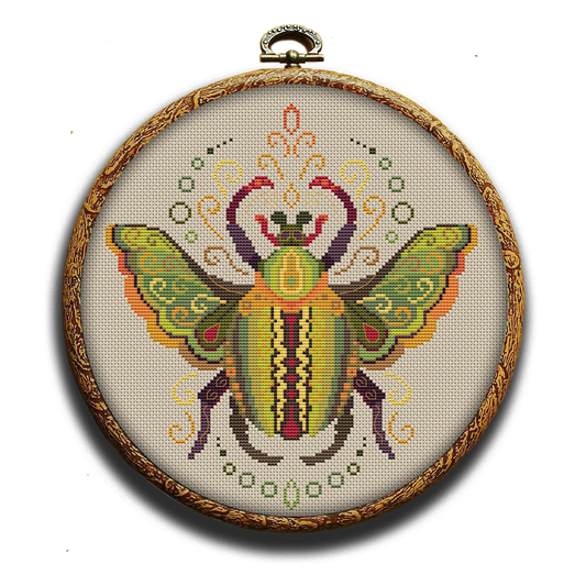Colorado potato bug cross-stitch pattern by Happy x craft