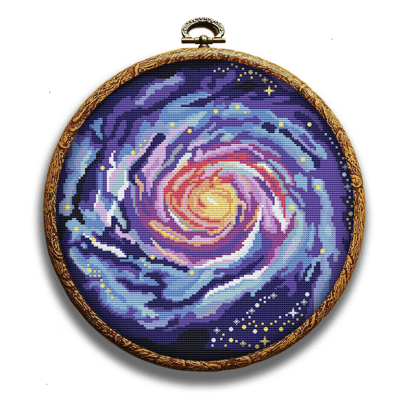 Galaxy cross-stitch pattern by Happy x craft