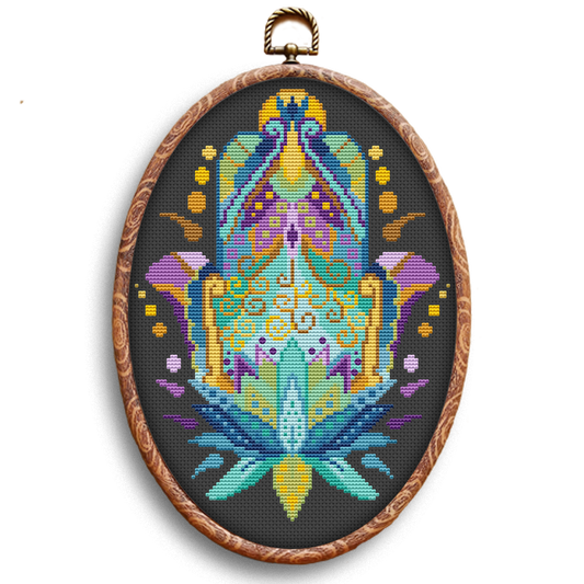 Buddha Hand cross-stitch kit by Happy x craft