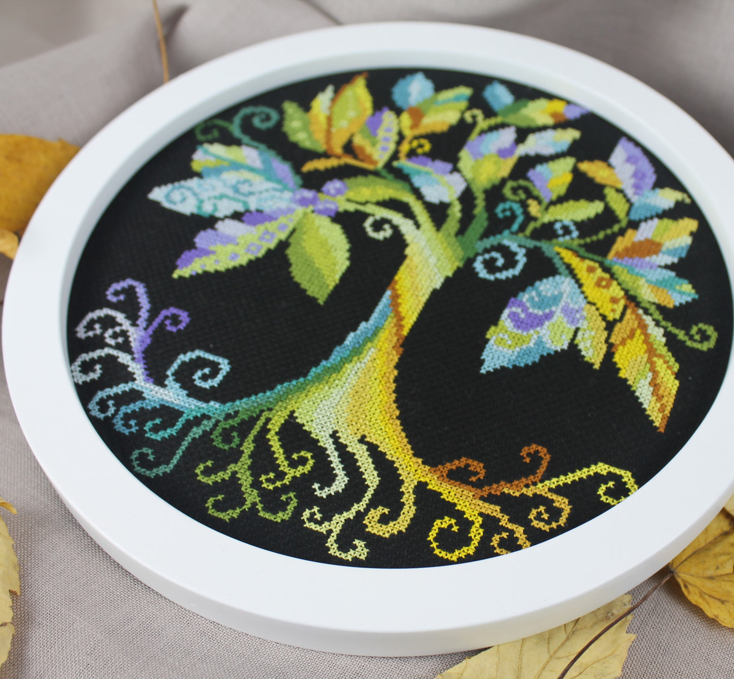 Tree of Life Unique Counted Cross Stitch Kit Set