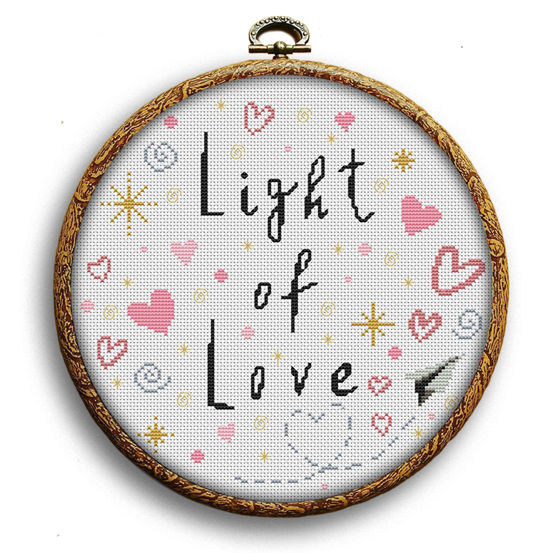 Light of Love cross stitch pattern PDF