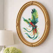 Quetzal Bird Cross Stitch Pattern PDF – Tropical Wildlife
