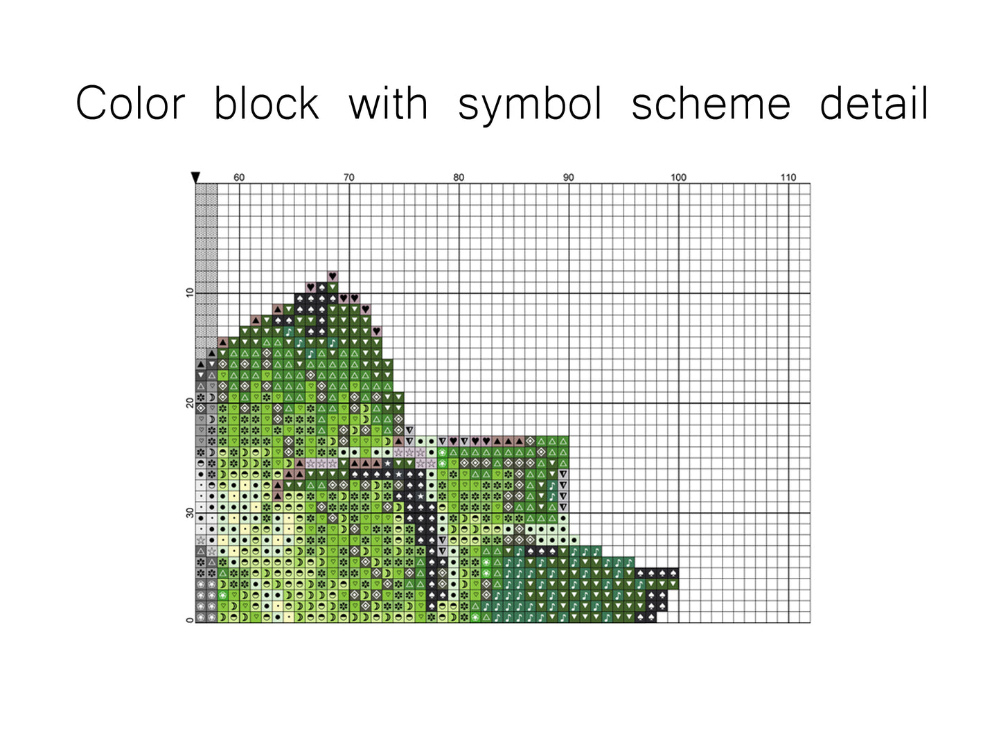 Watercolor Succulent Cross Stitch Pattern PDF Download