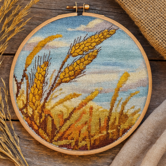 Wheat Field Cross Stitch Pattern