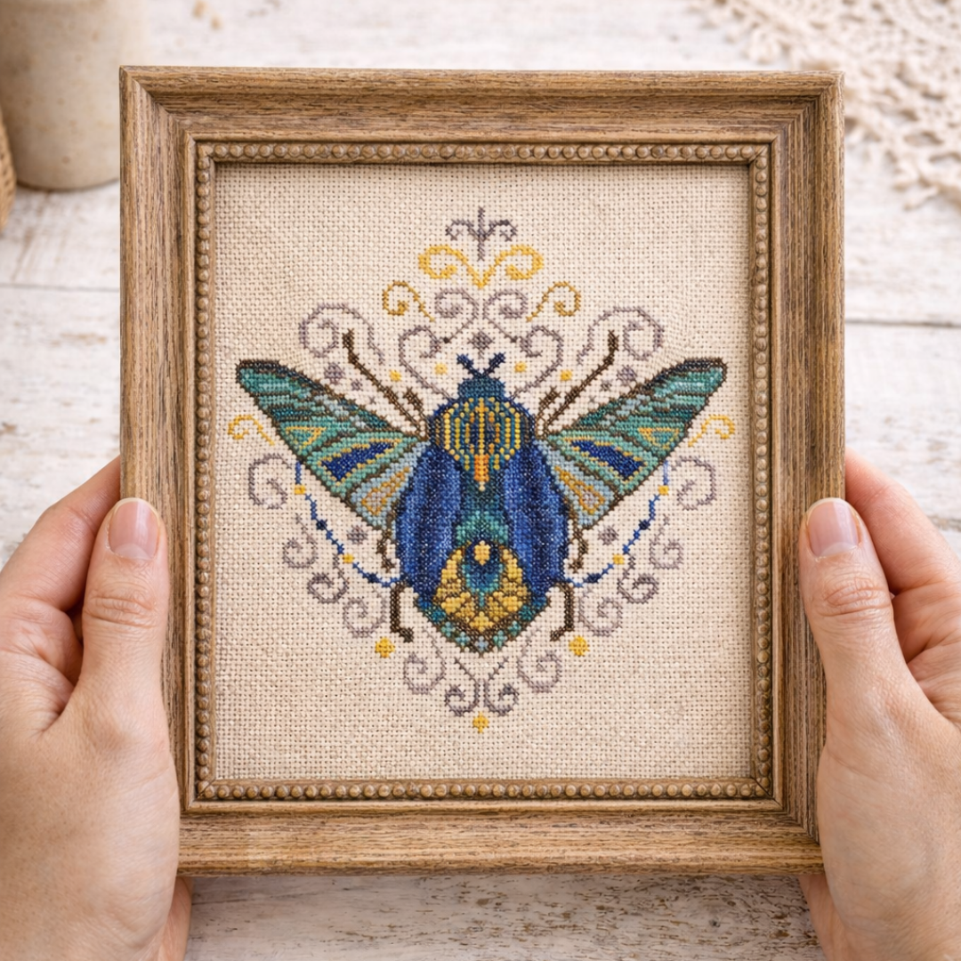 blue bug cross stitch pattern pdf