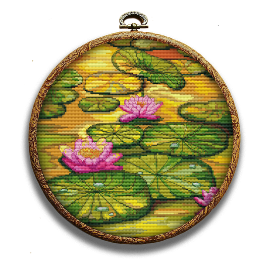 The lake of water lilies cross-stitch pattern by Happy x craft