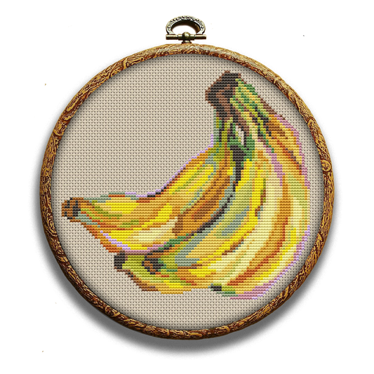 Bananas cross stitch pattern by Happy x craft